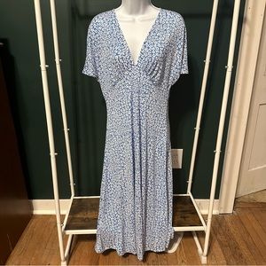 MANGO floral dress 🩵